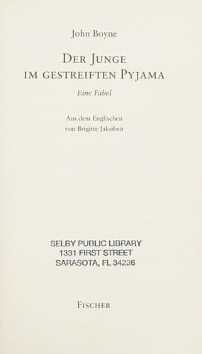 Cover von Der Junge im gestreiften Pyjama